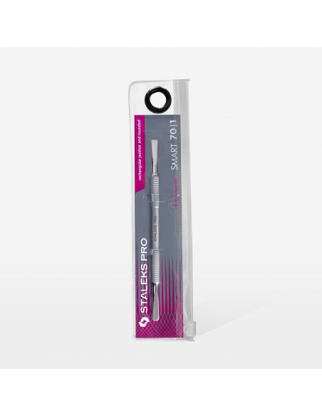 Cuticle pusher Staleks Pro Smart 70 Type 1 (rectangular pusher and rounded)- PS-70/1