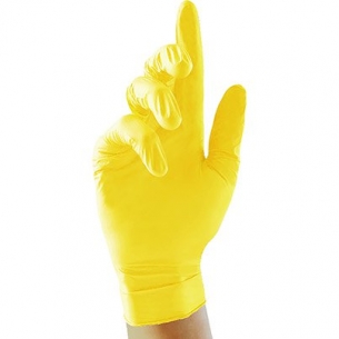 Powder Free Nitrile Gloves Yellow Pearl- Pack of 100
