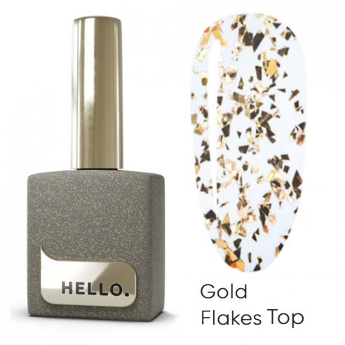 HELLO Gold Flakes Top, 15 ml