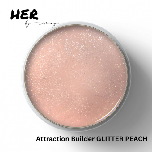 HER Attraction Builder Gel GLITTER PEACH, 15g