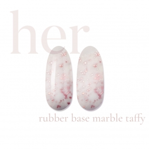 Rubber Base MARBLE TAFFY, 12ml - HER