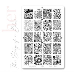 Stamping Plate The Story of a Bloom- HER
