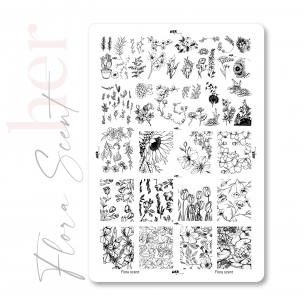 Stamping Plate Flora Scent - HER