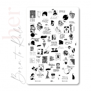 Stamping Born to Rule - HER