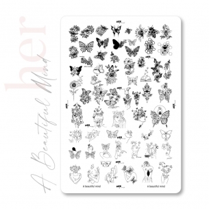 Stamping Plate Beautiful Mind  - HER