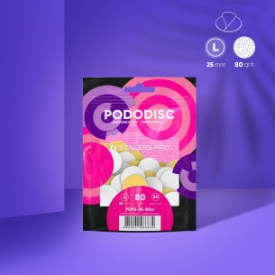 Disposable white files with soft foam layer for pedicure...
