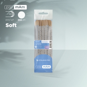 Disposable files papmAm (soft base) on a wooden base...