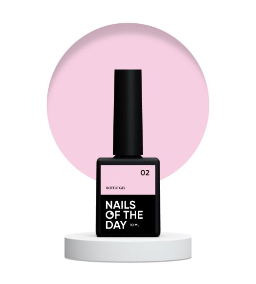 NAILSOFTHEDAY Bottle gel 02 – super strong gel (pale pink), 10 ml