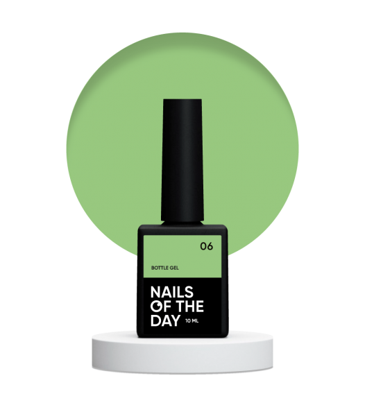 NAILSOFTHEDAY Bottle gel 06 – super strong gel (light green), 10 ml
