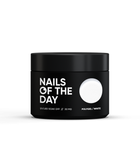 NAILSOFTHEDAY Polygel white, 30ml