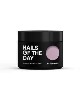 NAILSOFTHEDAY Polygel nude 03 — Pale pink fine-grained...