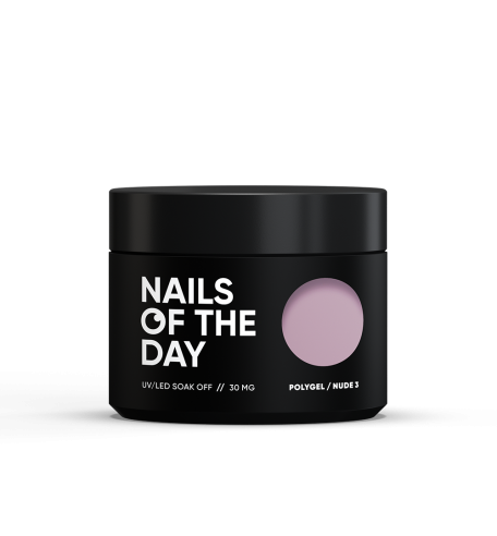 NAILSOFTHEDAY Polygel nude 03 — Pale pink fine-grained polygel, 30 g