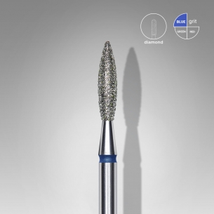 Staleks Diamond Nail Drill Bit, Flame Blue, Head Diameter...