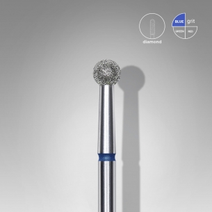 Staleks Diamond Nail Drill Bit, Ball Blue, Head Diameter...