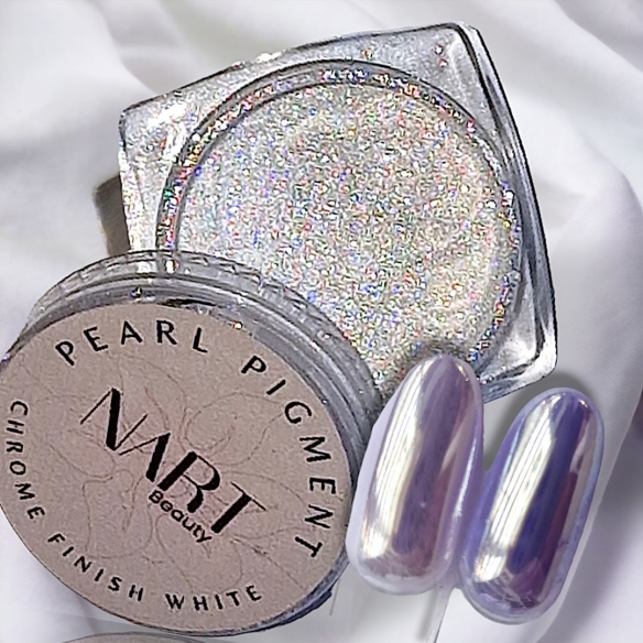Pearl Pigment - Chrome Powder Finish White, 2g - NART