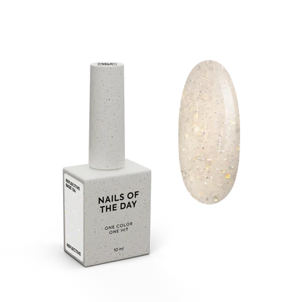 NAILSOFTHENIGHT Reflective base 04 – camouflage reflective base with shimmer (beige-milky), 10 ml