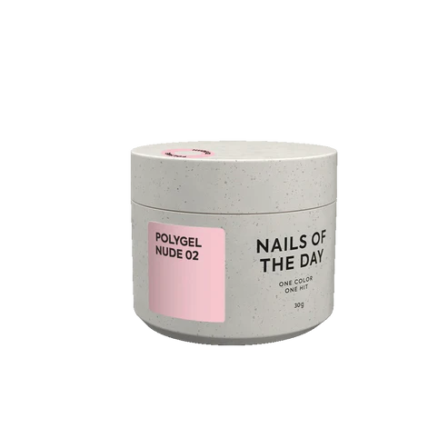 NAILSOFTHEDAY Polygel nude 02: Soft nude fine grain polygel, 30 g
