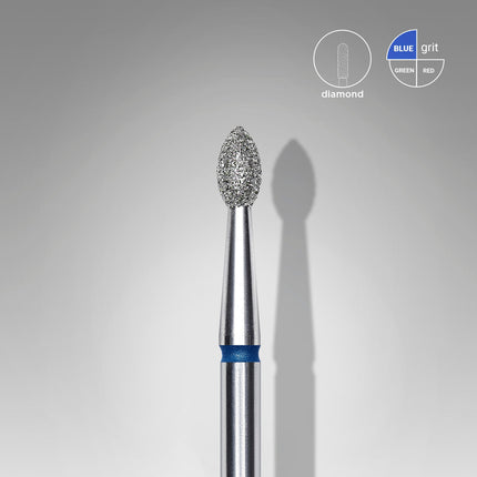 STALEKS EXPERT Carbide nail drill pointed bud blue, head diameter 2,5 mm, working part 4,5 mm