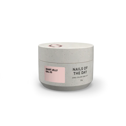NAILSOFTHEDAY Smart Jelly Gel 03: Beige/Peach Colored Builder Gel for Nails, 15g