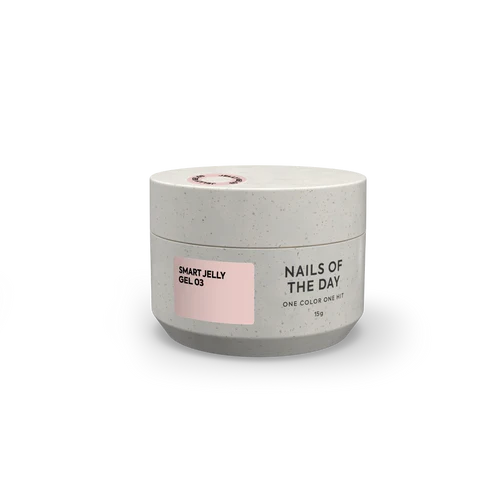 NAILSOFTHEDAY Smart Jelly Gel 03: Beige/Peach Colored Builder Gel for Nails, 15g