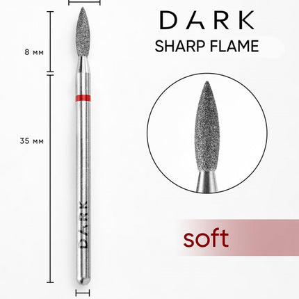 DARK Sharp Flame Cutter 2.3x8 mm Red