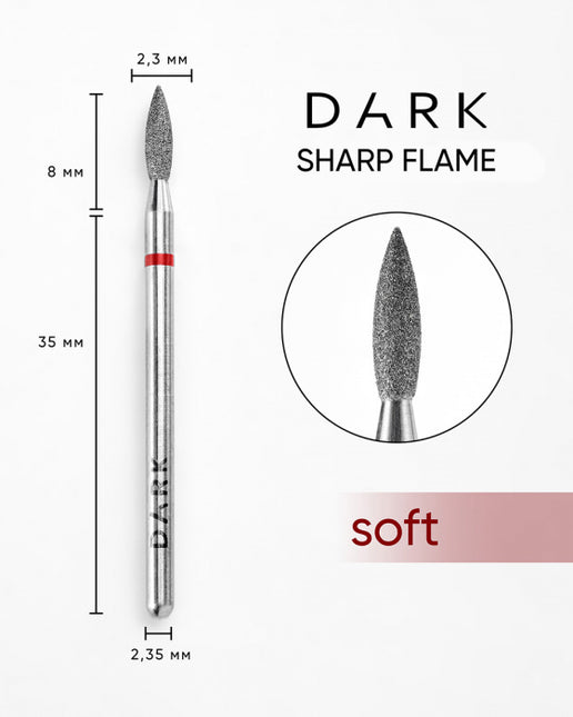 DARK Sharp Flame Cutter 2.3x8 mm Red