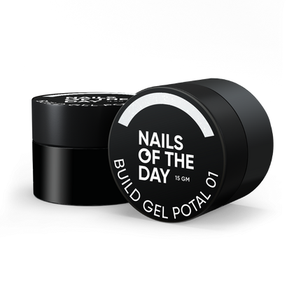 NAILSOFTHEDAY Build gel Potal 01 — milk building gel with potal for nails, 15 ml