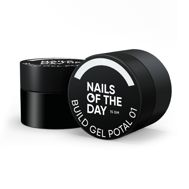 NAILSOFTHEDAY Build gel Potal 01 — milk building gel with potal for nails, 15 ml
