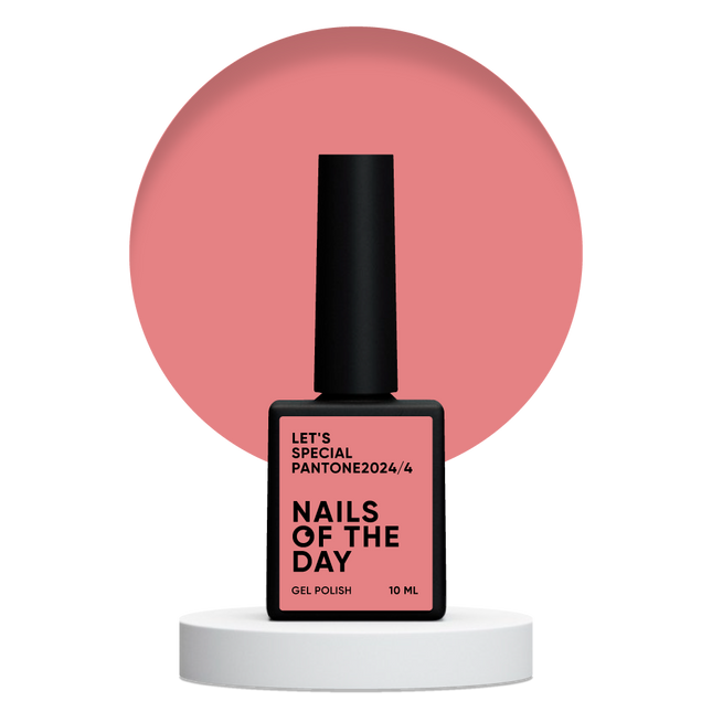 NAILSOFTHEDAY Let's special Pantone2024/4 — peach gel nail polish covering one layer, 10 ml
