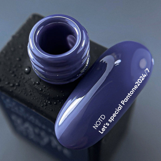 NAILSOFTHEDAY Let's special Pantone2024/7 — gray-blue gel nail polish covering one layer, 10 ml