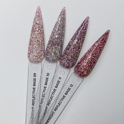 NAILSOFTHENIGHT Reflective base 10 — camouflage reflective base with shimmer, 10 ml