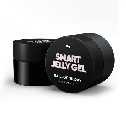 NAILSOFTHEDAY Smart Jelly gel 04 — beige construction gel jelly for nails, 15 gm