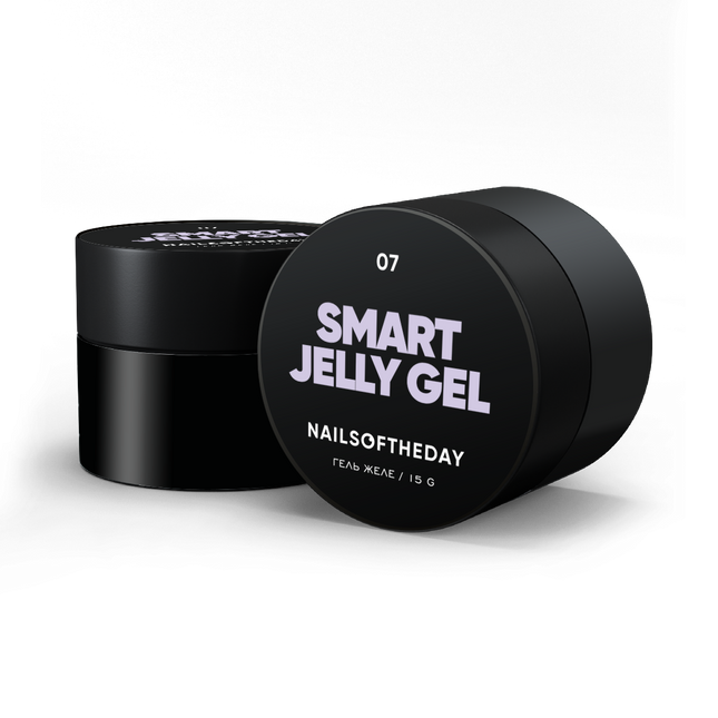NAILSOFTHEDAY Smart Jelly gel 07 — light purple building gel jelly for nails, 15 gm