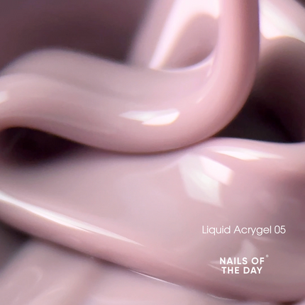 NAILSOFTHEDAY Liquid Acrygel 05 — dusty pink liquid acrygel of a new formula for nails, 15 ml