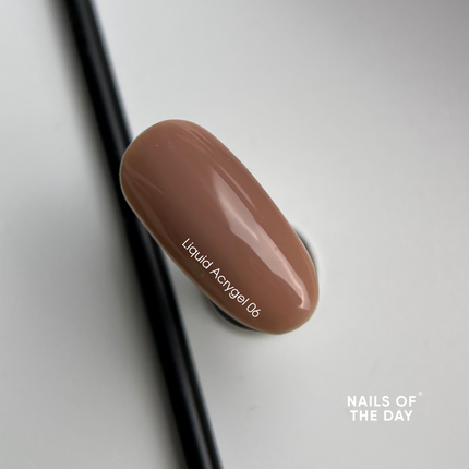 NAILSOFTHEDAY Liquid Acrygel 06 — warm nude liquid acrygel of a new formula for nails, 15 ml