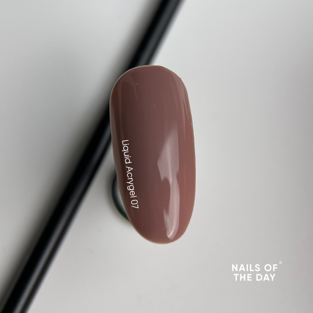NAILSOFTHEDAY Liquid Acrygel 07 — nude liquid acrygel of a new formula for nails, 15 ml