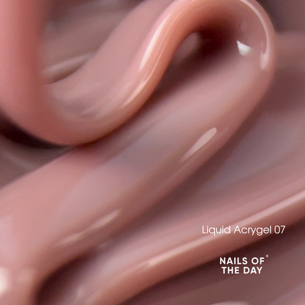 NAILSOFTHEDAY Liquid Acrygel 07 — nude liquid acrygel of a new formula for nails, 15 ml