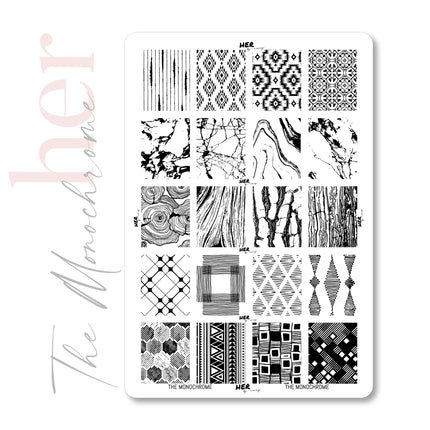 Stamping Plate The Monochrome - HER