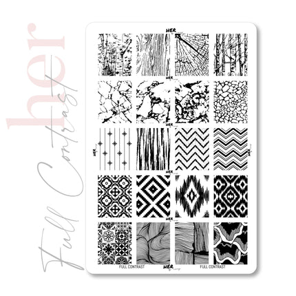 Stamping Plate Full Contrast - HER