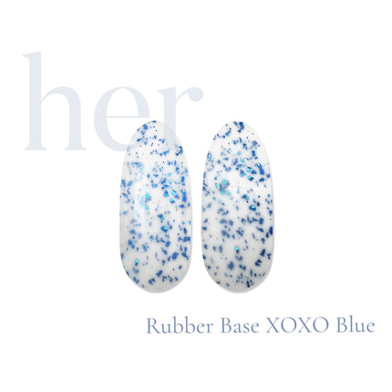 Rubber Base XOXO Blue, 12ml - HER