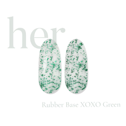 Rubber Base XOXO Green, 12ml - HER