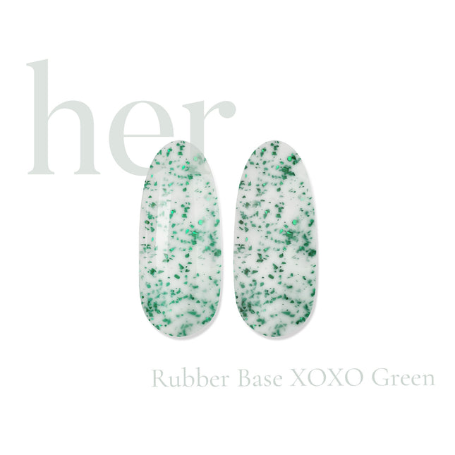 Rubber Base XOXO Green, 12ml - HER