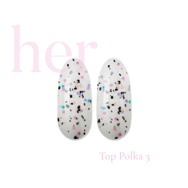 Top Coat Polka 3, 12ml - HER