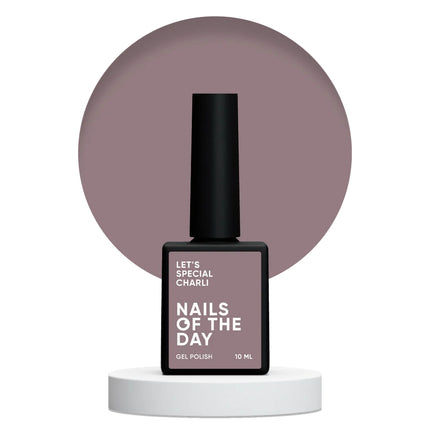 NAILSOFTHEDAY Let's special Charli, cold chocolate gel nail polish covering one layer, 10 ml