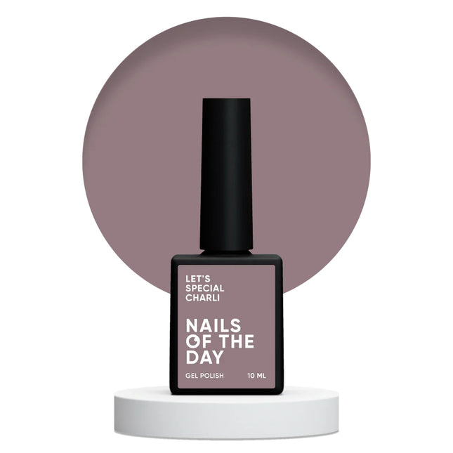 NAILSOFTHEDAY Let's special Charli, cold chocolate gel nail polish covering one layer, 10 ml