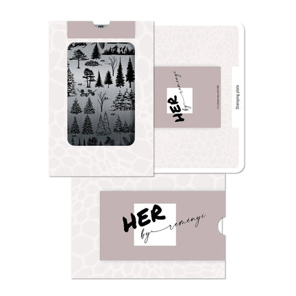 Stamping Plate Winter Forest - HER