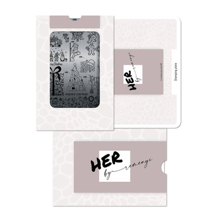 Stamping Plate Ho Ho Ho - HER