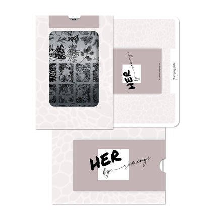 Stamping Plate Hello Winter - HER