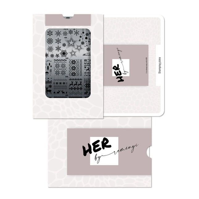 Stamping Plate Winter Traditions - HER