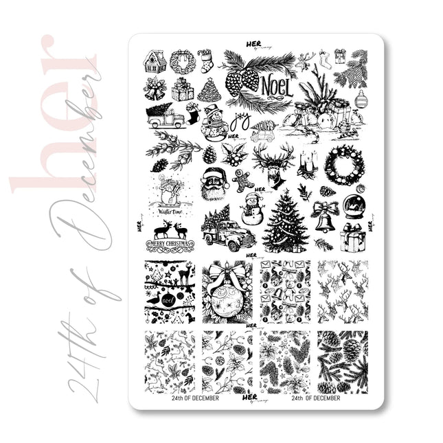 Stamping Plate 24th of December - HER